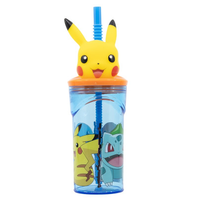 Стакан для дітей з трубочкою 360 мл Stor Pokemon (08066)