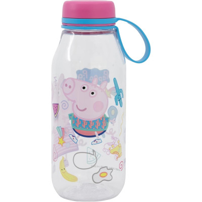 Пляшка для води із силіконовою ручкою 460 мл Stor Peppa Pig (15538)