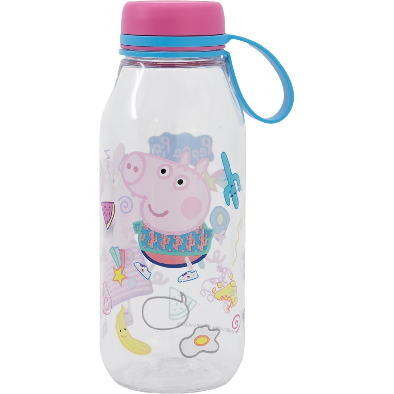 Пляшка для води із силіконовою ручкою 460 мл Stor Peppa Pig (15538)