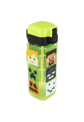 Пляшка квадратна для води дитяча 550 мл Stor Minecraft (40402)