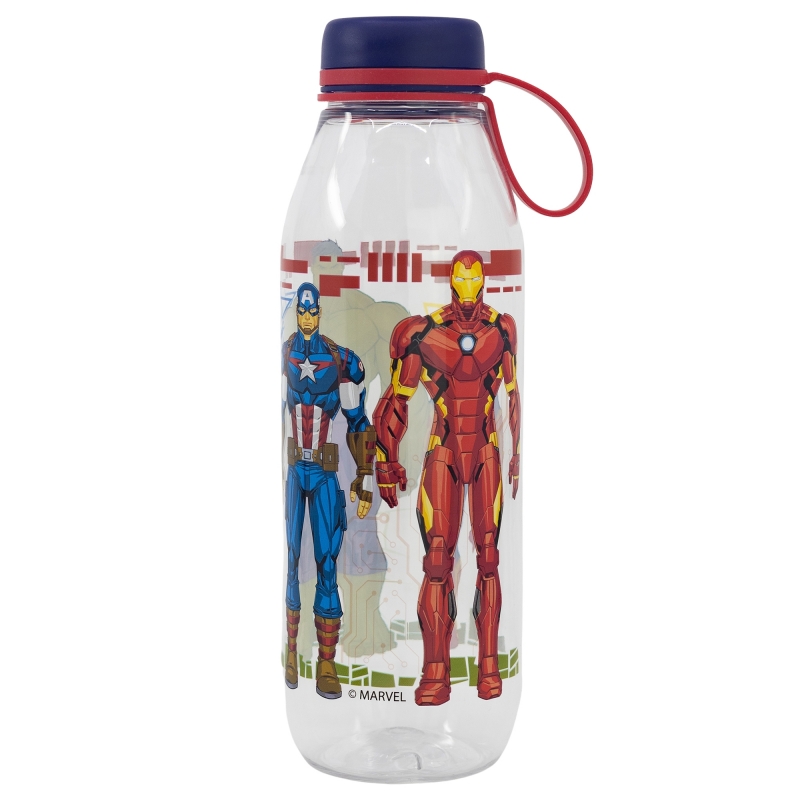 Пляшка для води із силіконовою ручкою 650 мл Stor Avengers (74183)