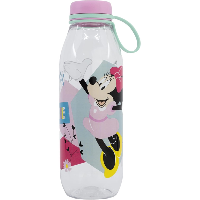 Пляшка для води із силіконовою ручкою 650 мл Stor Minnie Mouse (74483)