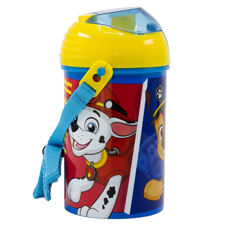 Дитяча пляшка для води з ремінцем 450 мл Stor Paw Patrol (74669)