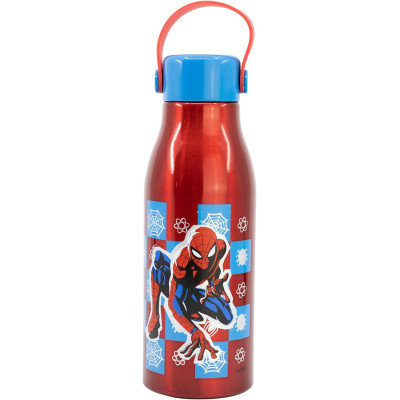 Пляшка для води алюмінієва із силіконовою ручкою 760 мл Stor Spider-Man (74761)