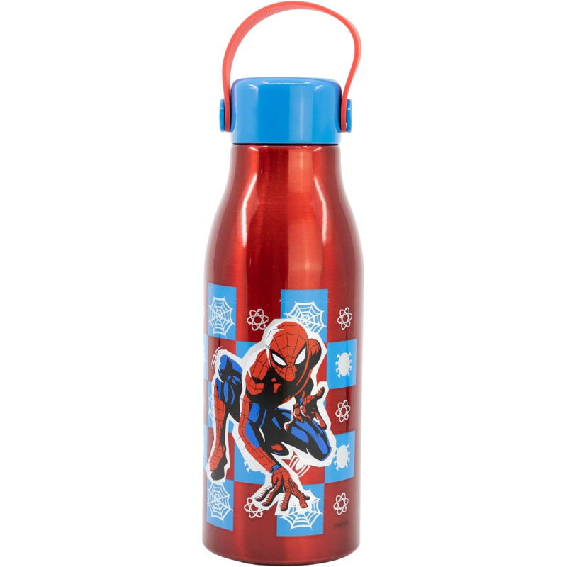 Пляшка для води алюмінієва із силіконовою ручкою 760 мл Stor Spider-Man (74761)