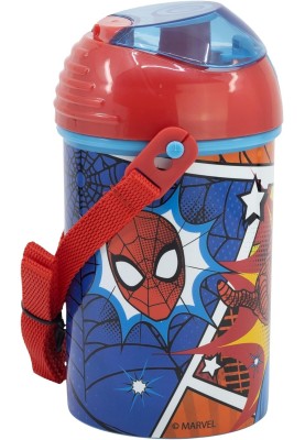 Дитяча пляшка для води з ремінцем 450 мл Stor Spider-Man (74769)