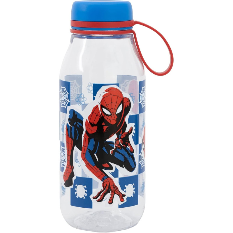 Пляшка для води із силіконовою ручкою 460 мл Stor Spider-Man (74782)