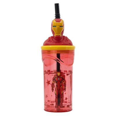 Стакан для дітей з трубочкою 360 мл Stor Avengers Iron Man (74868)