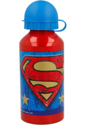 Пляшка алюмінієва дитяча 400 мл Stor Superman (85634)