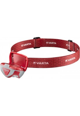 VARTA Ліхтар Налобний Outdoor Sports H20 Pro IPX4, до 200 люмен, до 50 метров, біле/червоне світло, 3хААА