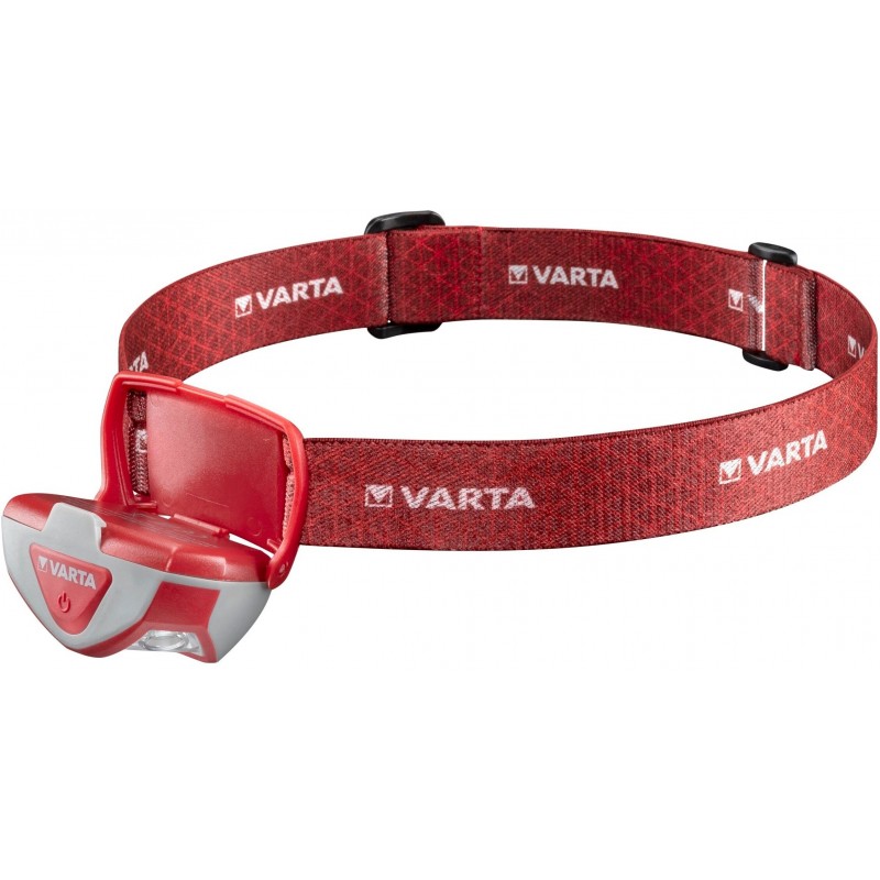 VARTA Ліхтар Налобний Outdoor Sports H20 Pro IPX4, до 200 люмен, до 50 метров, біле/червоне світло, 3хААА
