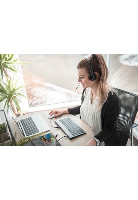 Digitus Гарнітура Stereo Headset, USB, кабель 1.95м