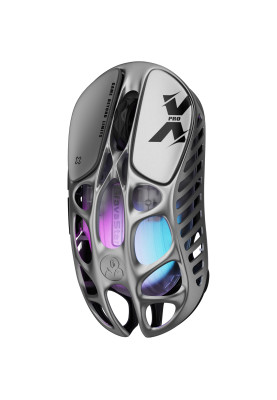 GravaStar Миша Mercury X Pro, 8K, BT/WL/USB-A, RGB, сірий
