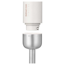 Sencor Блендер заглибний Pulse, 180Вт, 4в1, чаша-700мл, безпровідний, USB-C, капучинатор, біло-рожевий