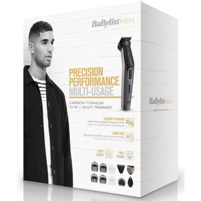 BaByliss Набір для стрижки волосся, 10 в 1, 10 насадок, сирий