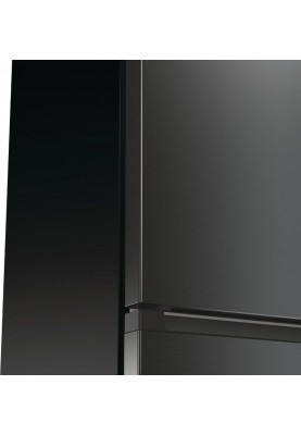 Gorenje Холодильник NRK619EABXL4 з нижн. мороз. камерою, 185х60х60см, 2 дв., Х- 204л, М- 96л, A+, NoFrost Plus, Fresh zone, чорний