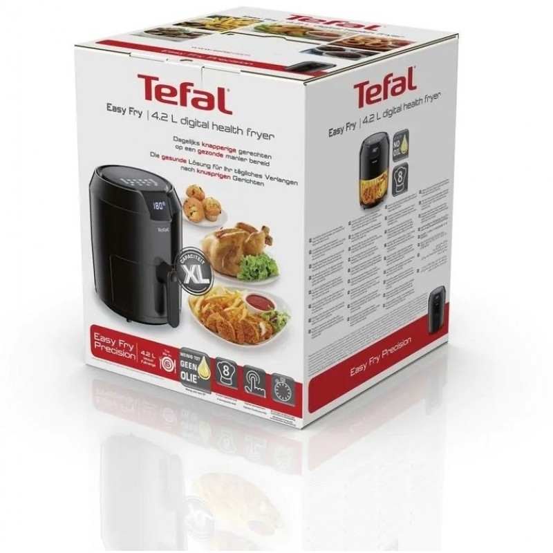 Tefal Мультипіч Easy Fry Precision, 1500Вт, чаша-4.2л, сенсорне керув., пластик, чорний