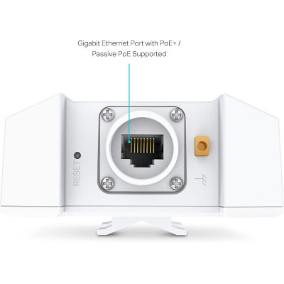 TP-Link Точка доступу EAP650 OUTDOOR AX3000, 1xGE LAN, PoE, Passive PoE TP-Link Точка доступу EAP650 OUTDOOR AX3000, 1xGE LAN, PoE, Passive PoE