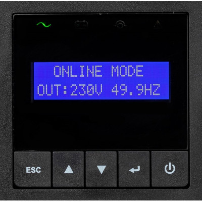 Eaton Джерело безперебійного живлення 9E, 2000VA/1800W, RM 2U, LCD, USB, RS232, 6xC13 Eaton Джерело безперебійного живлення 9E, 2000VA/1800W, RM 2U, LCD, USB, RS232, 6xC13