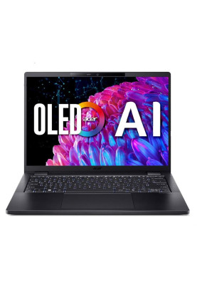 Acer Ноутбук TravelMate TMP614-73 14" 2.8K OLED, Intel U7-155H, 32GB, F1TB, UMA, Win11P, чорний