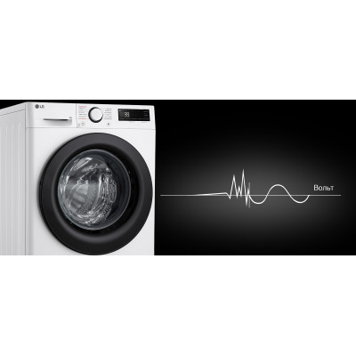 LG Пральна машина фронтальна, 8кг, 1200, A, 48см, дисплей, пара, інвертор, білий