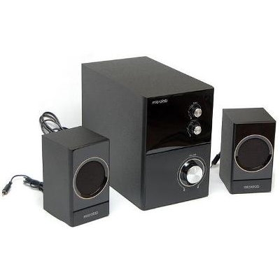 Microlab Акустична система M-223 2.1, 17W, mini-jack, чорний