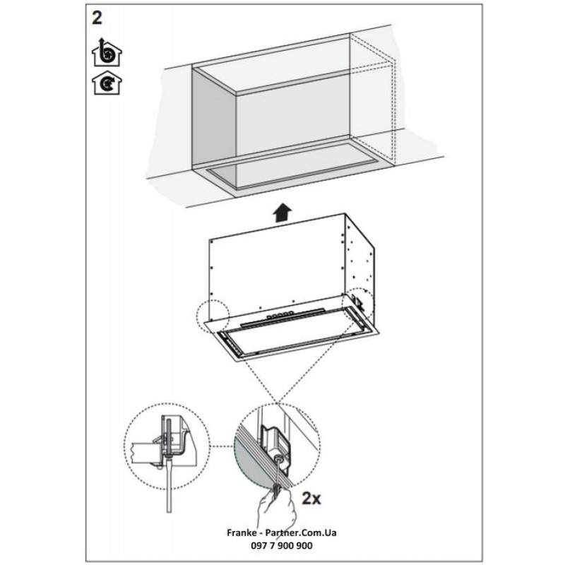 Franke Витяжка вбудовувана Box Flush EVO нерж