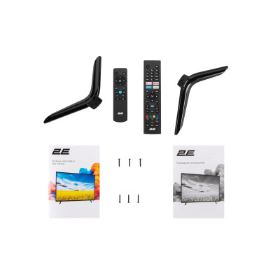 2E Телевізор 55` LED 4K 50Hz Smart Android Black soundbar