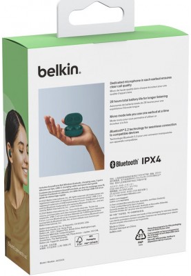 Belkin Навушники Soundform Bolt True Wireless Teal