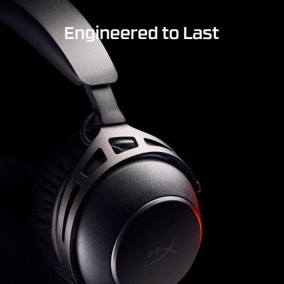 HyperX Гарнітура ігрова Cloud Alpha 2 WL/BT/mini-jack/USB-A/USB-C, 0.5м/1.5м, чорний