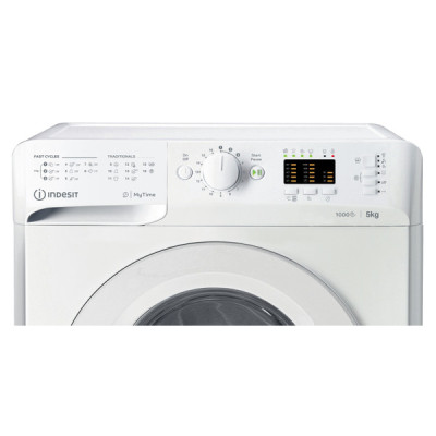 Indesit Пральна машина Indesit фронтальна, 5кг, 1000, A++, 43см, білий Indesit Пральна машина Indesit фронтальна, 5кг, 1000, A++, 43см, білий