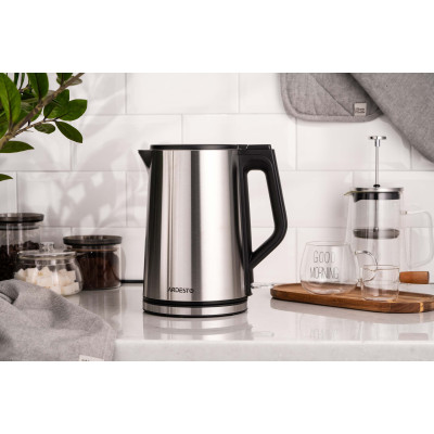 ARDESTO Електрочайник Steel Collection 1.5л, подвійні стінки, сріблястий ARDESTO Електрочайник Steel Collection 1.5л, подвійні стінки, сріблястий