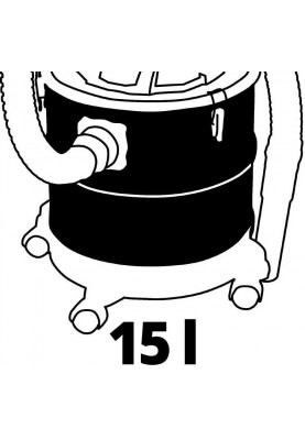 Einhell Пилосос для золи акум TE-AV 18/15 Li C - Solo, PXC, 18В, 15л, 100 мбар