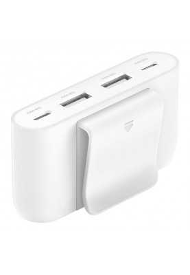 Belkin Адаптер 2хUSB-C/2хUSB-A, 2м, білий