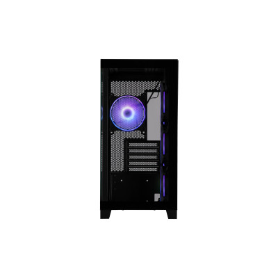 2E Gaming Корпус Fantom GK701B без БЖ 2xUSB3.0, 1xUSBType-C, 4x120мм ARGB, VGA 400мм, LCS ready, контролер з пультом, TG Side/Front Panel, mATX, чорний