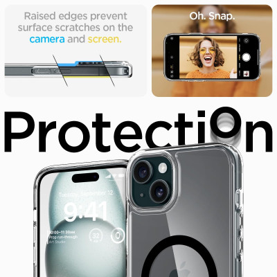 Spigen Чохол для Apple iPhone 15 Plus Ultra Hybrid MagFit, Graphite