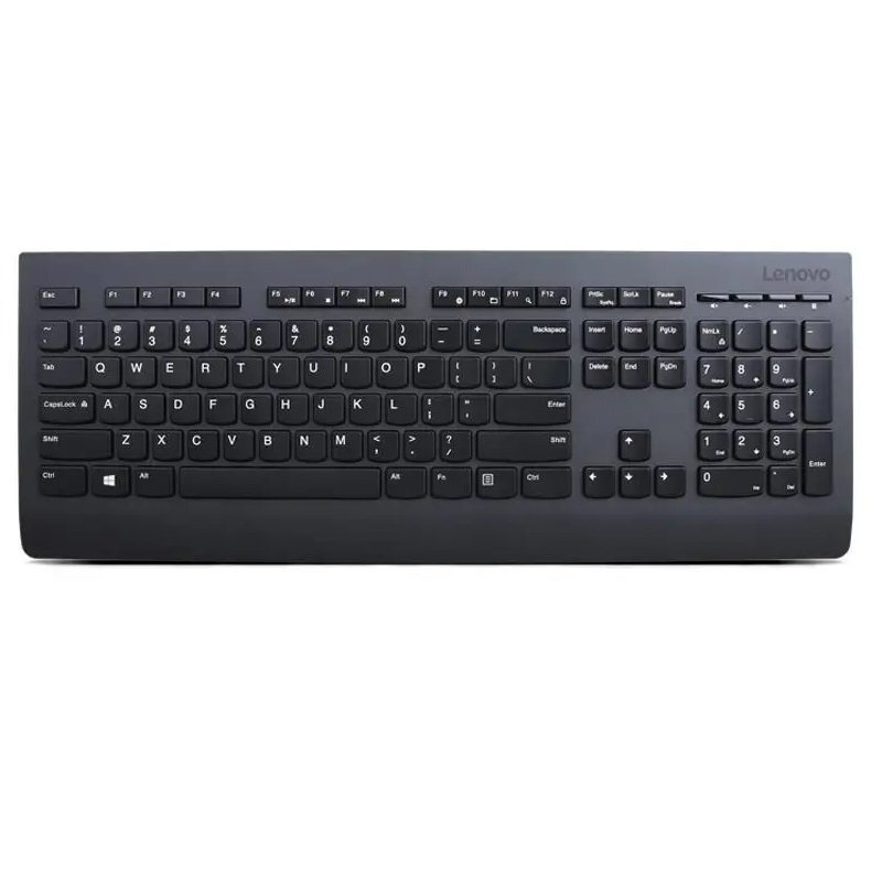 Lenovo Клавіатура мембранна Professional 108key, WL, EN/UKR/RU, чорний