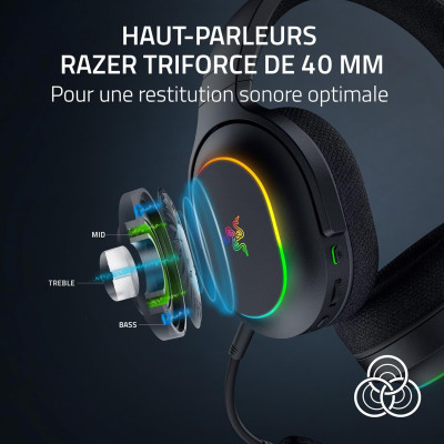 Razer Гарнітура ігрова Barracuda X Chroma, BT/WL, RGB, чорний