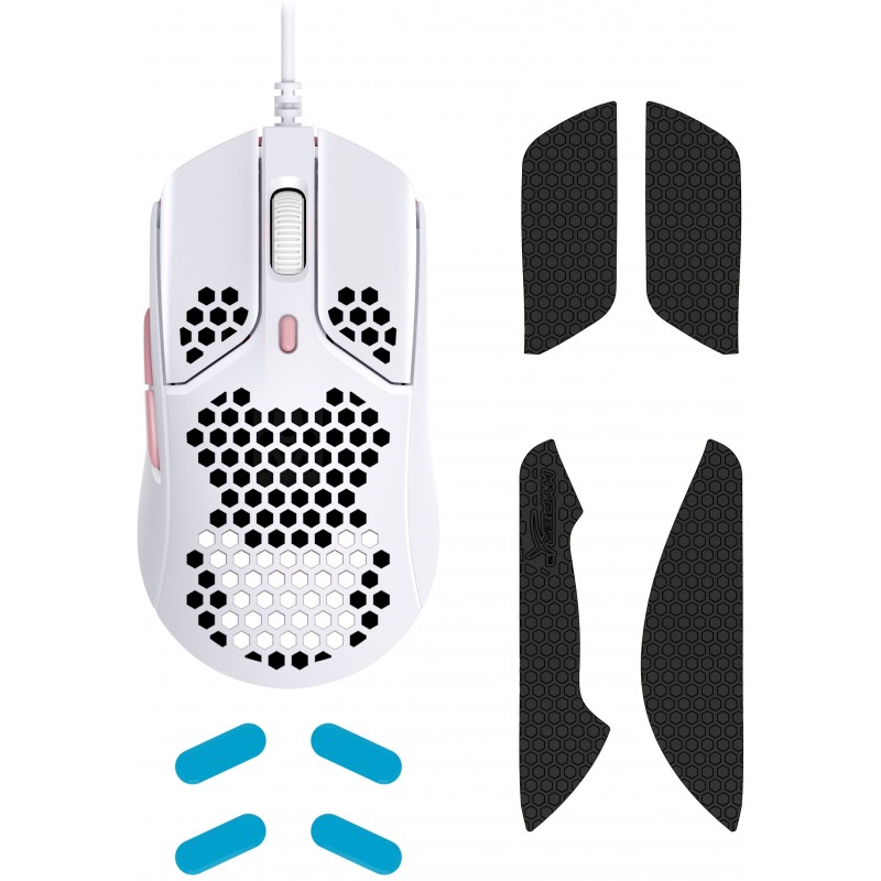 HyperX Миша Pulsefire Haste USB, White/Pink