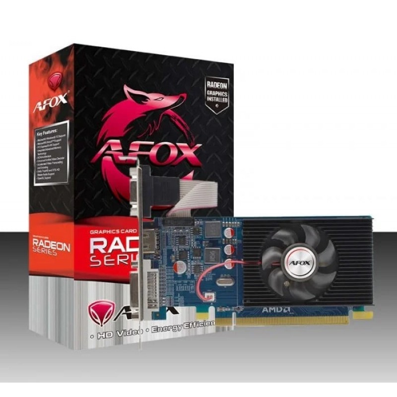 AFOX Відеокарта Radeon HD 6450 1GB GDDR3 LP fan