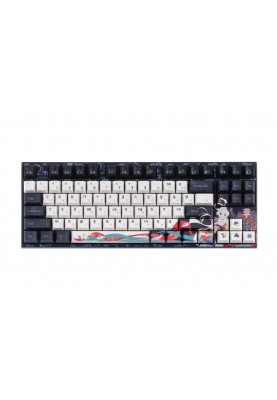 Varmilo Клавіатура механічна VPE87 Chang'e 87Key, Cherry Mx Red, BT/WL/USB-A, EN, White Led, Синій