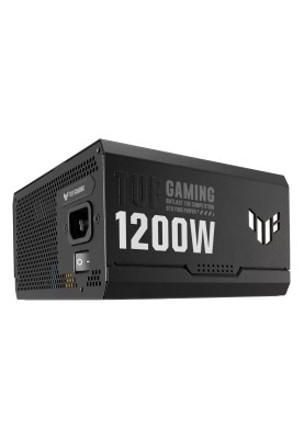 ASUS Блок живлення TUF GAMING (1200W), >90%, 80+ Gold, 135мм, 1xMB 24pin(20+4), 2xCPU 8pin(4+4), 4xMolex, 5xSATA, 3xPCIe 8pin(6+2), 1xP TUF-GAMING-1200G