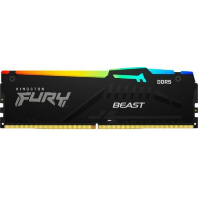 Kingston Пам'ять ПК Kingston DDR5 16GB 6000 FURY Beast RGB EXPO