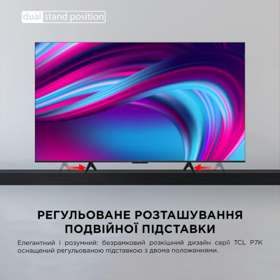 TCL Телевізор 65" QLED 4K 60Hz Smart Google TV Black