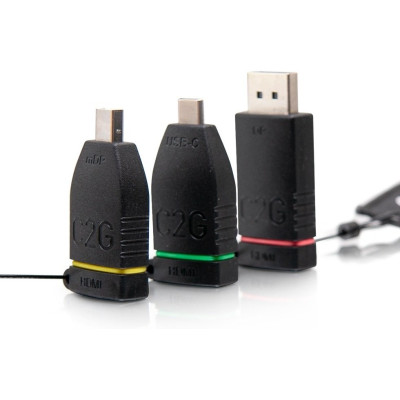 C2G Комплект перехідників retractable C2G Adapter Ring HDMI на mini DP DP USB-C