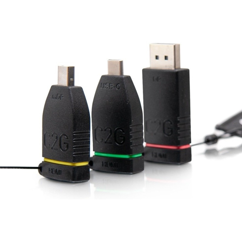C2G Комплект перехідників retractable C2G Adapter Ring HDMI на mini DP DP USB-C