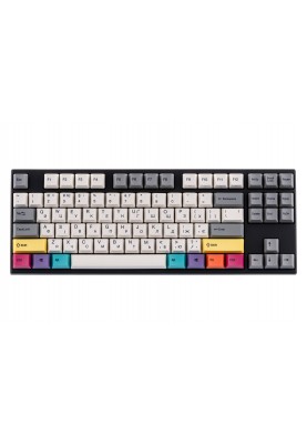 Varmilo Клавіатура механічна VEA87 CMYK 87Key, Cherry Mx Brown, USB-A, EN/UKR, White Led, Чорний