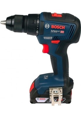 Bosch Шурупокрут-дриль акумуляторний GSR 18 V-50, 18В 2*2Аг, 28/50/50 Нм, 20+1, 460/1800об/хв, ЗП, кейс, аксесуари, 1кг