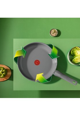 Tefal Сковорода Renewal, 24см, алюміній, бакеліт, сірий