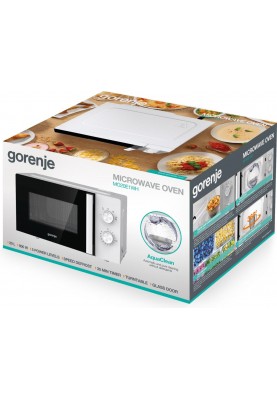 Gorenje Мікрохвільова піч, 20л, хутро. керув., 800Вт, білий